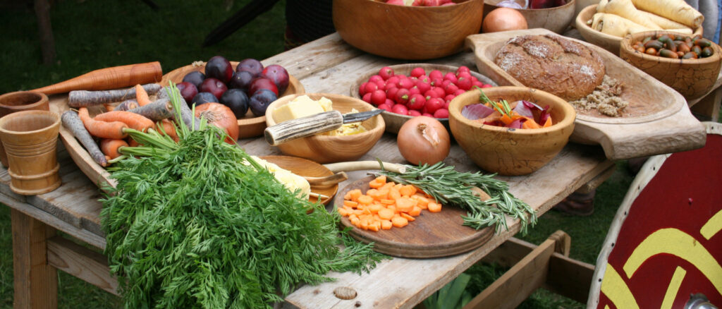 Image of a medieval feast